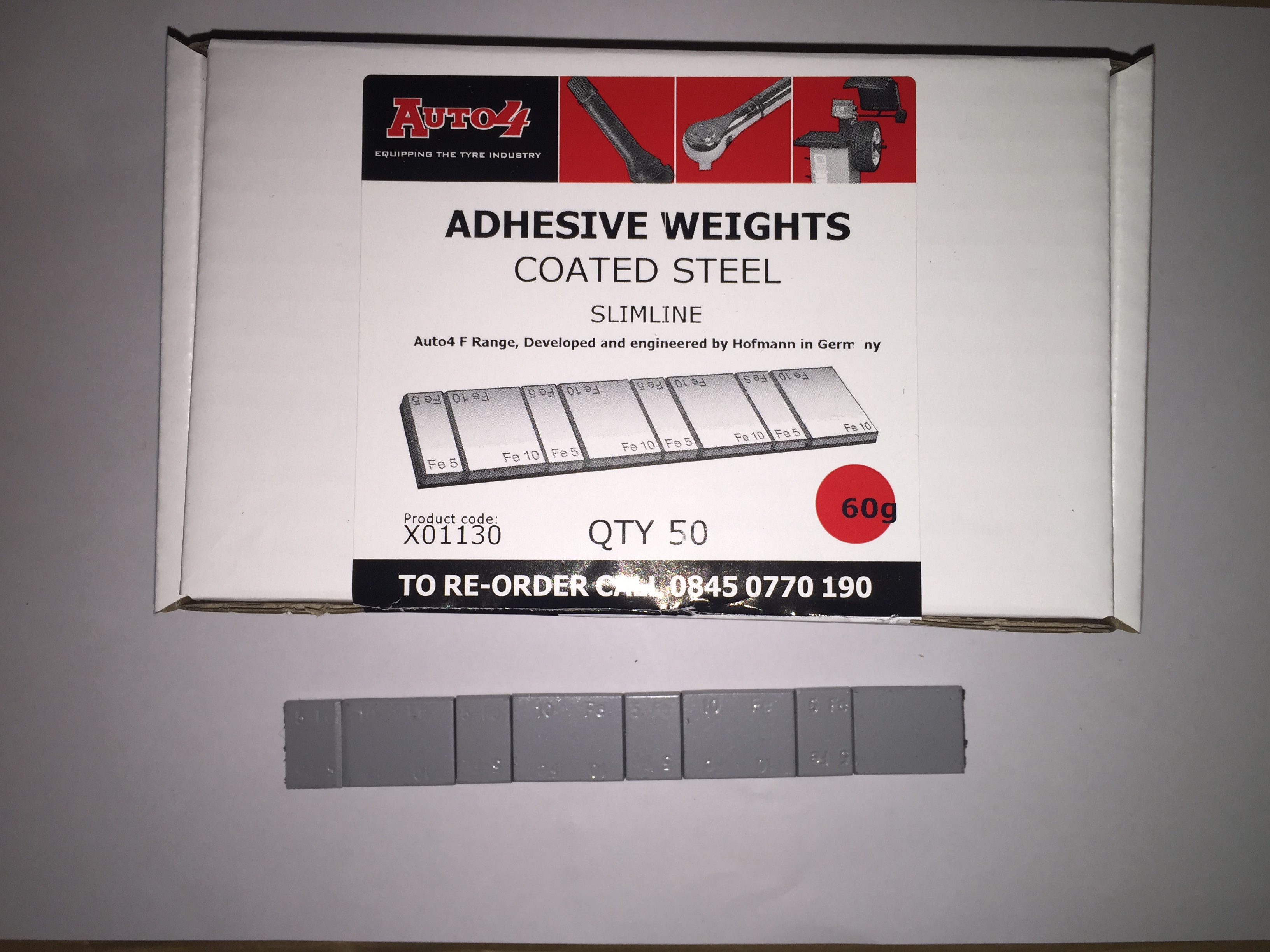 Steel Premium Adhesive Weights 10/5g Coated 50}