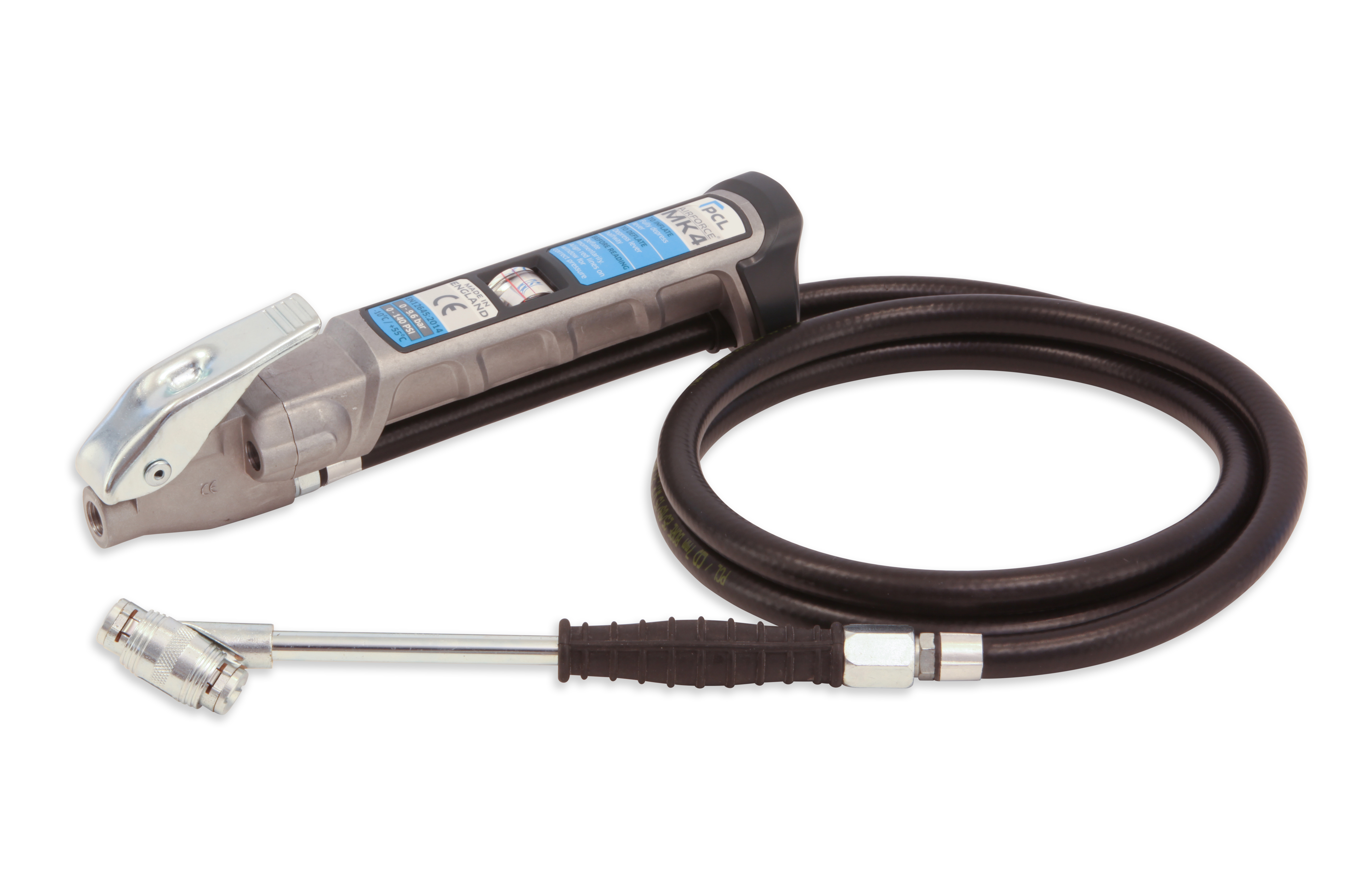 PCL Air inflation Gauge AFG4H06 9ft Hose Twin Clip}