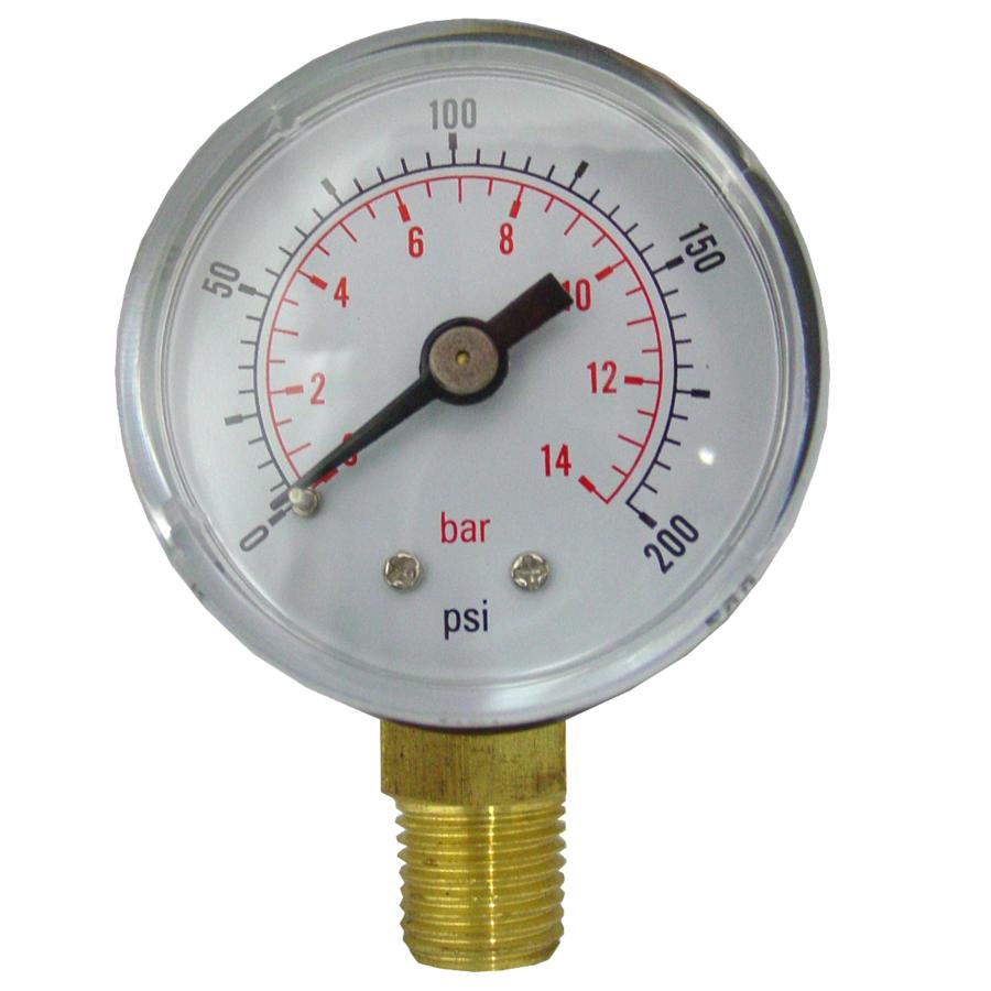 50mm Gauge for Cheetah 0-12 bar/174 psi 1/4'}
