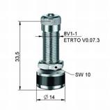 Clamp In Valve Motorcycle T/L TR430A}