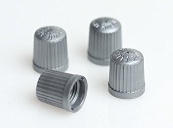 TPMS Valve Caps 100. Silver/Grey}